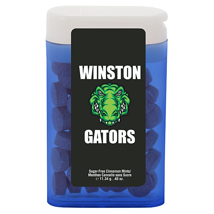 Custom Flip-Top Dispenser with Sugar-Free Mints