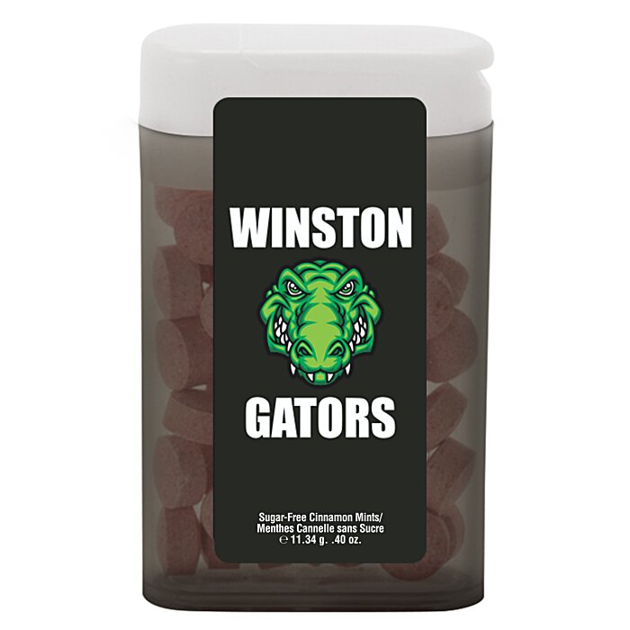 Custom Flip-Top Dispenser with Sugar-Free Mints