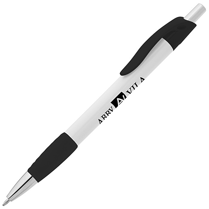Custom Simplistic Grip Pen - White