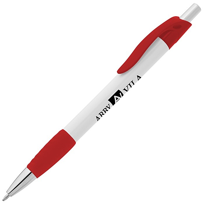 Custom Simplistic Grip Pen - White