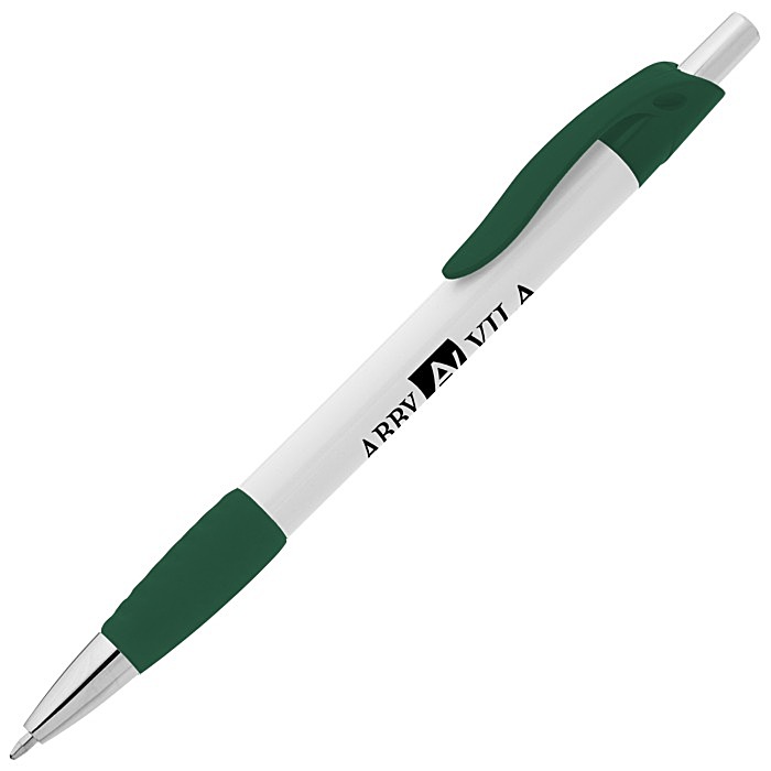 Custom Simplistic Grip Pen - White