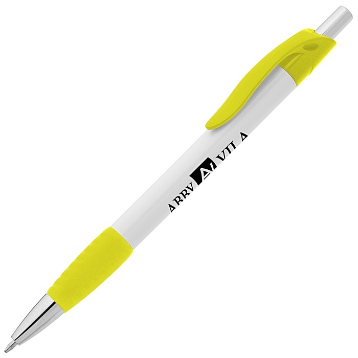 Custom Simplistic Grip Pen - White