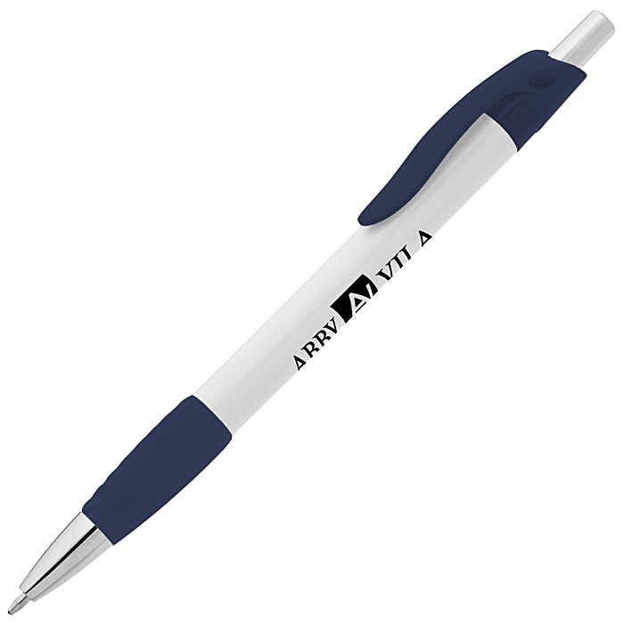 Custom Simplistic Grip Pen - White