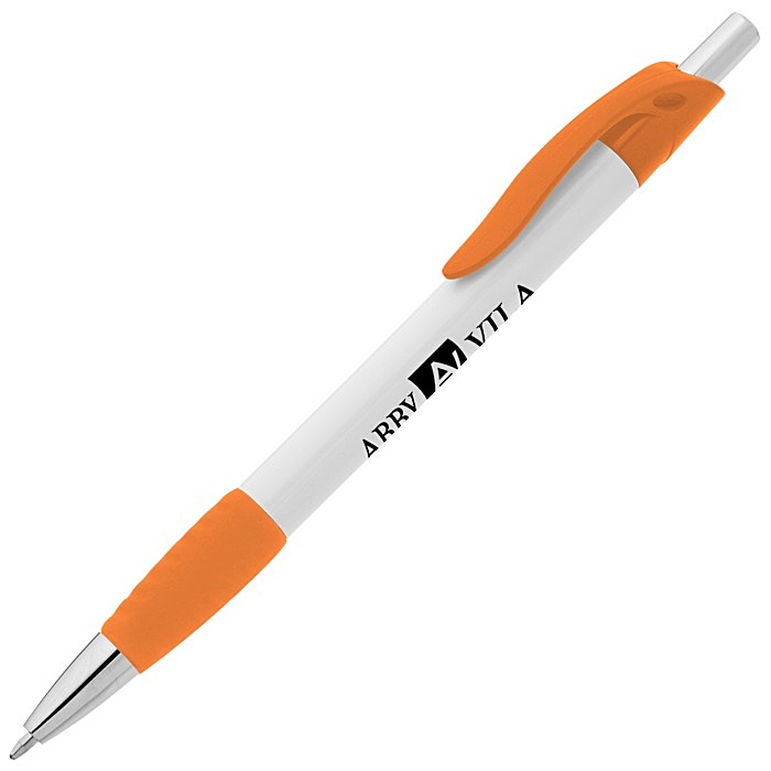 Custom Simplistic Grip Pen - White
