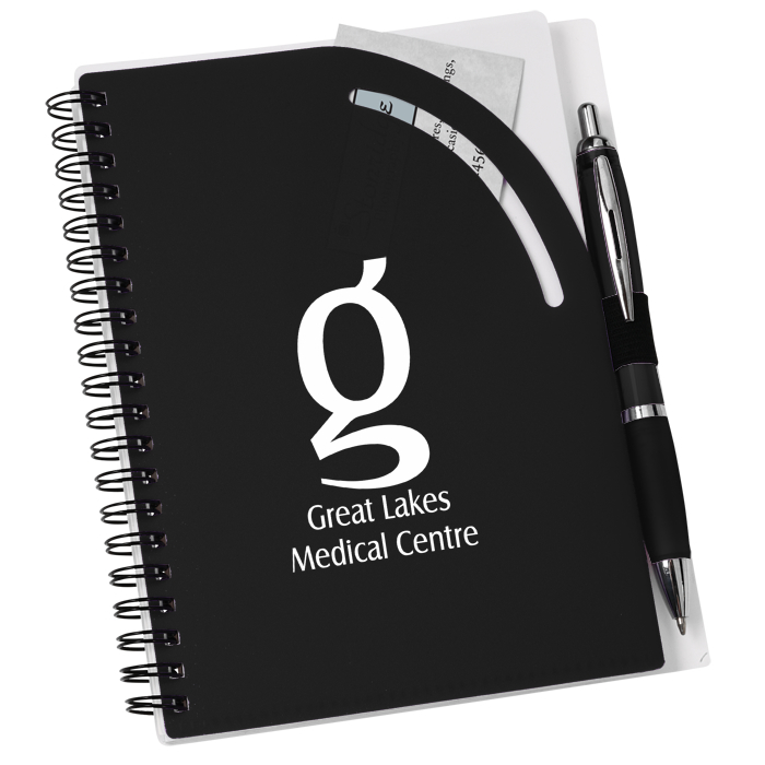 Custom Curvy Top Notebook with Pen