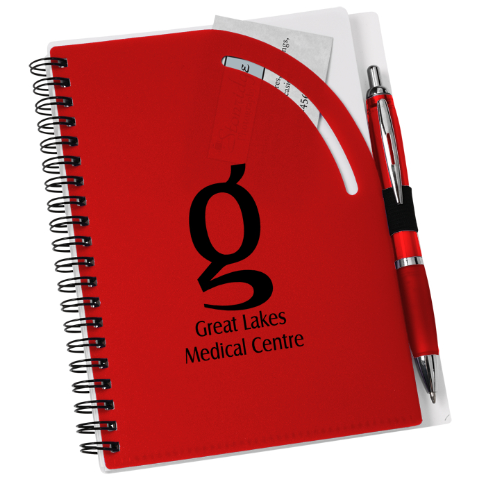 Custom Curvy Top Notebook with Pen