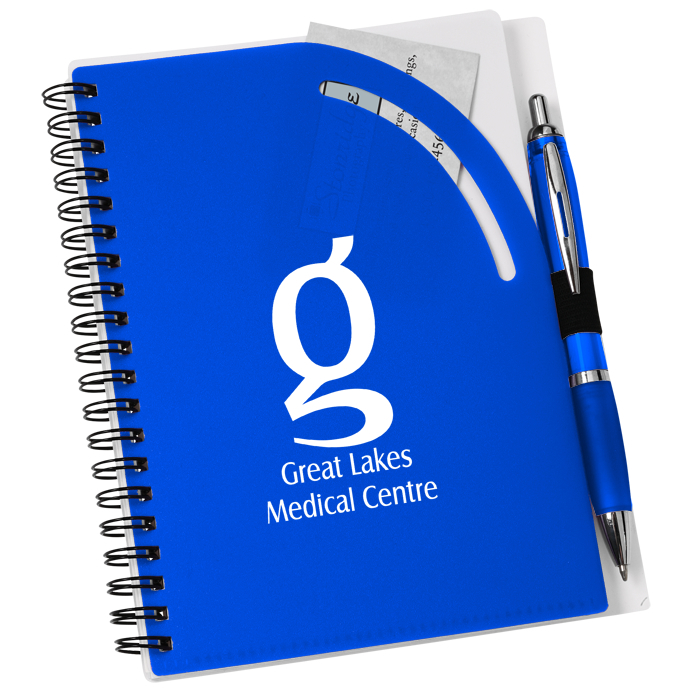 Custom Curvy Top Notebook with Pen