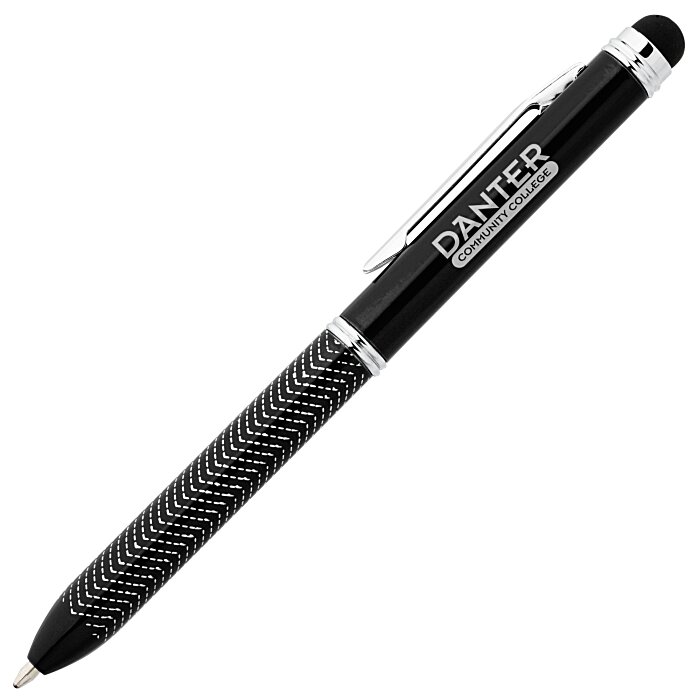 Custom Chevron Dual Ink Stylus Metal Pen