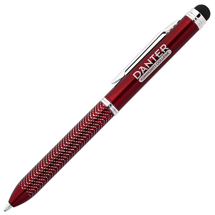 Custom Chevron Dual Ink Stylus Metal Pen
