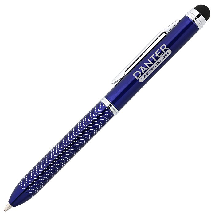 Custom Chevron Dual Ink Stylus Metal Pen