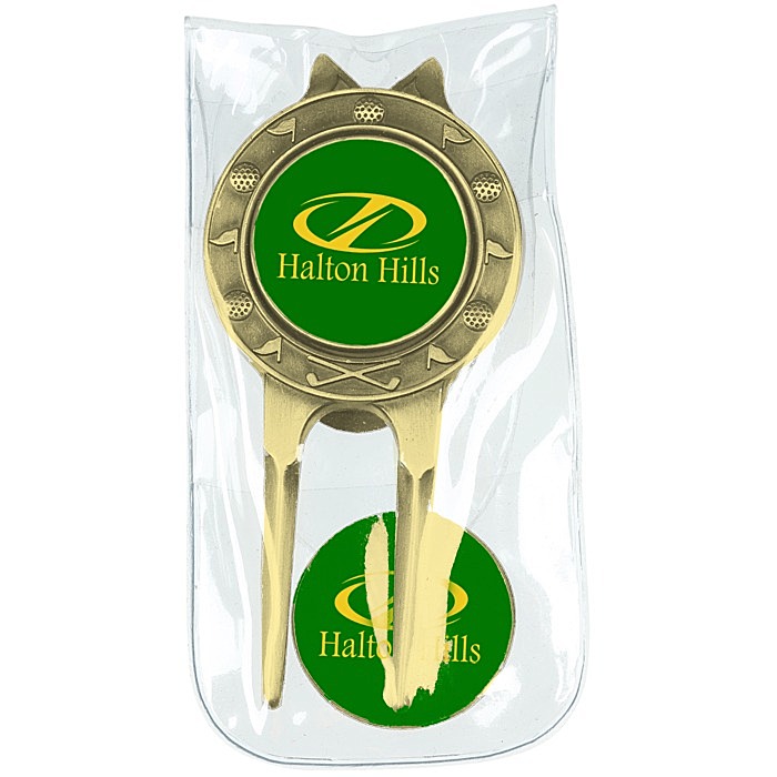 Custom Deluxe Divot Tool and Marker Set