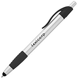 Custom Simplistic Stylus Grip Pen - Silver