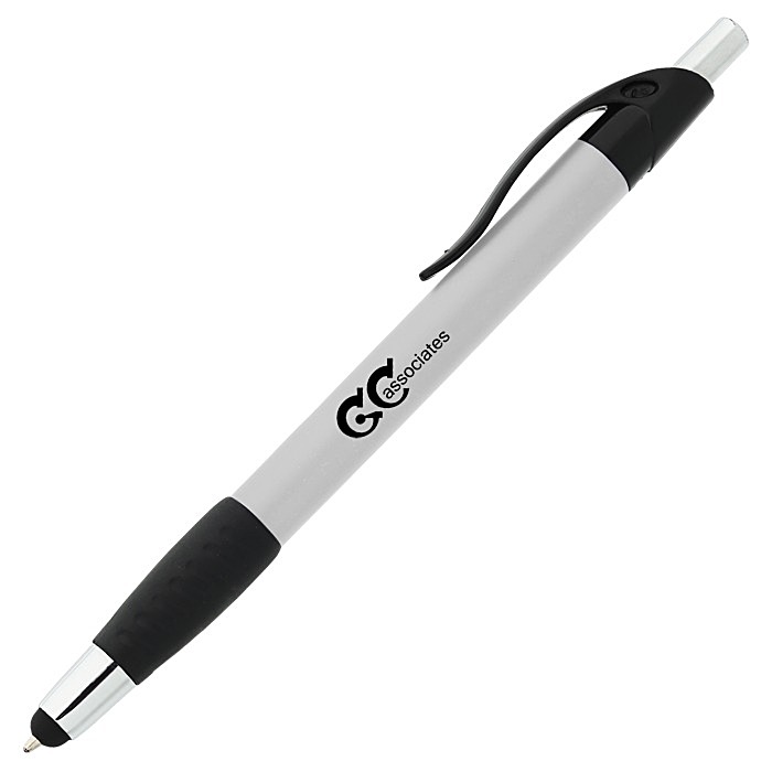 Custom Simplistic Stylus Grip Pen - Metallic