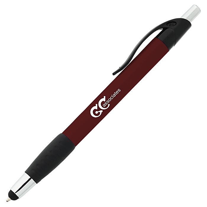 Custom Simplistic Stylus Grip Pen - Metallic