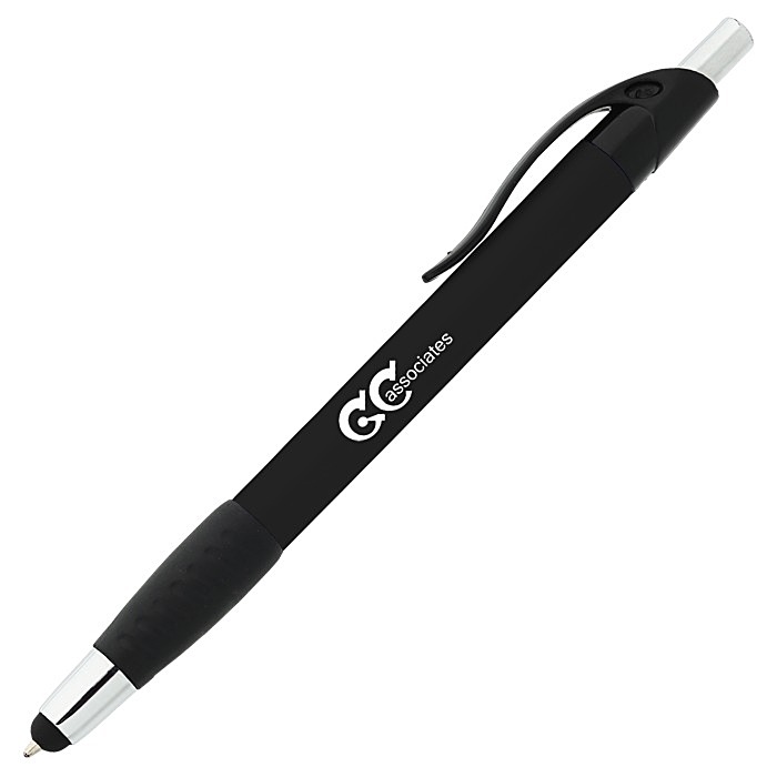 Custom Simplistic Stylus Grip Pen - Metallic