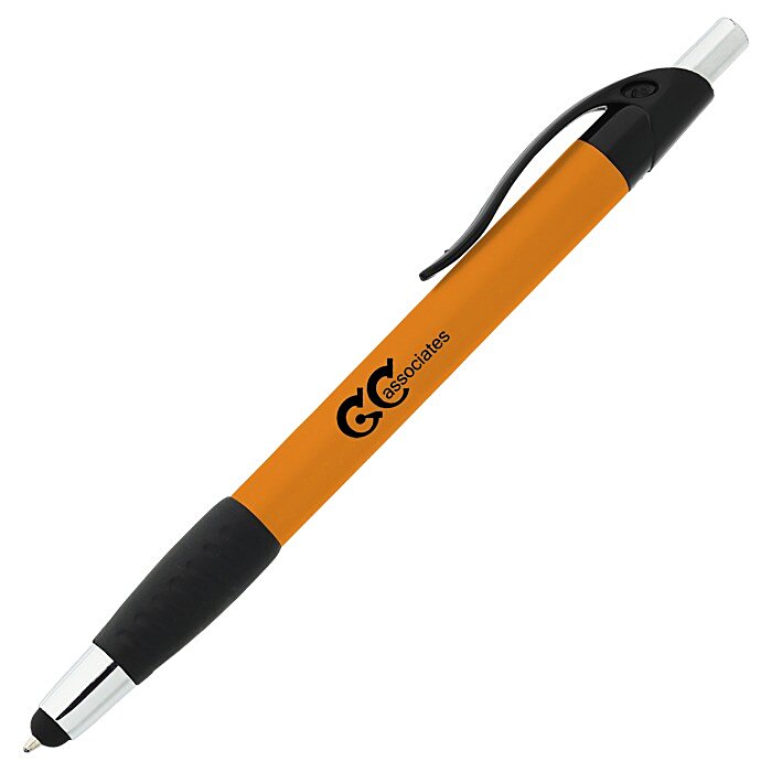 Custom Simplistic Stylus Grip Pen - Metallic