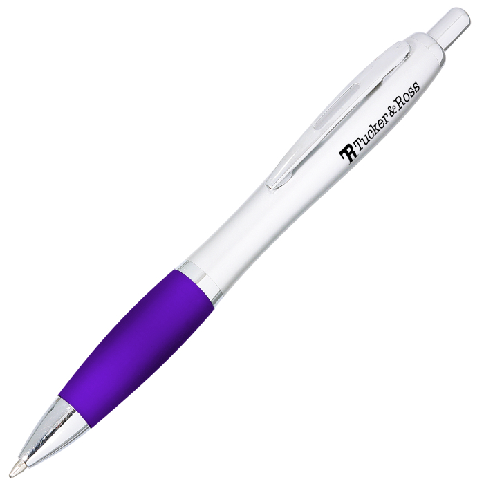 Custom Curvy Pen - Silver Brights - Gel
