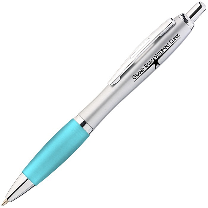 Custom Curvy Pen - Silver Fresh - Gel
