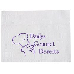 Custom Dispenser Napkin - 1-ply - White