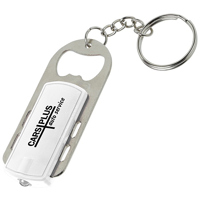 Custom Dual Bottle Opener Key Light