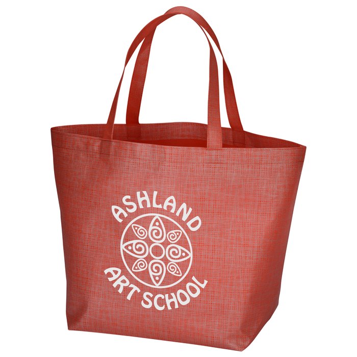 Custom Crosshatched Non-Woven Tote Bag