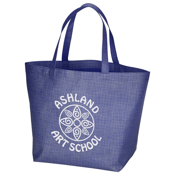 Custom Crosshatched Non-Woven Tote Bag