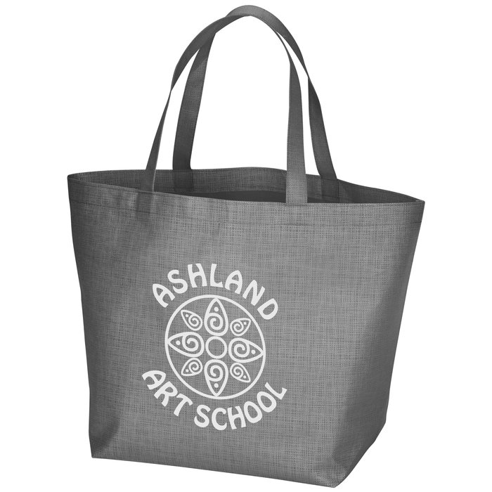 Custom Crosshatched Non-Woven Tote Bag