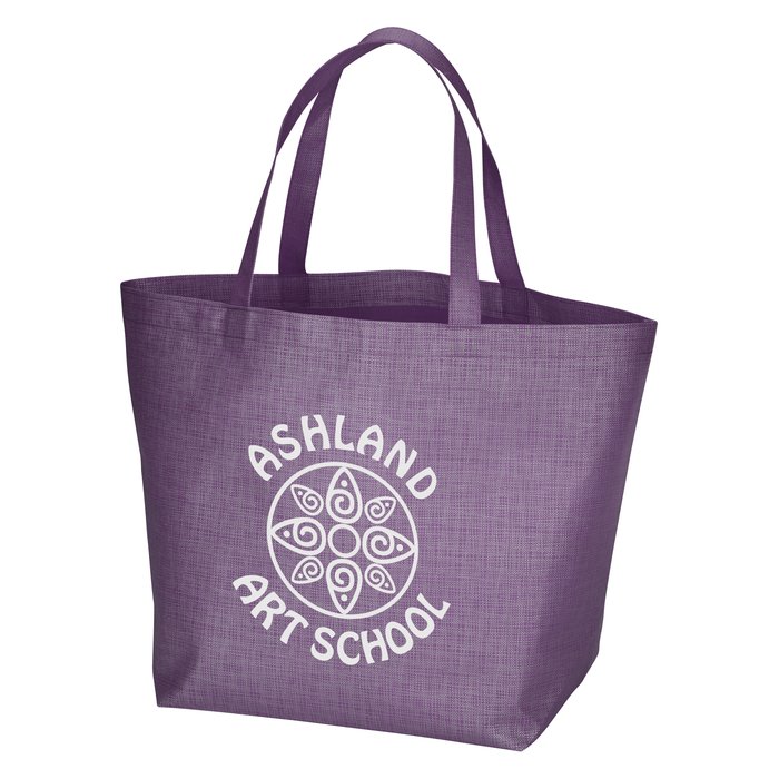 Custom Crosshatched Non-Woven Tote Bag