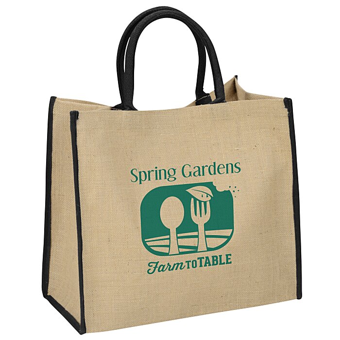 Custom Jute Shopping Tote