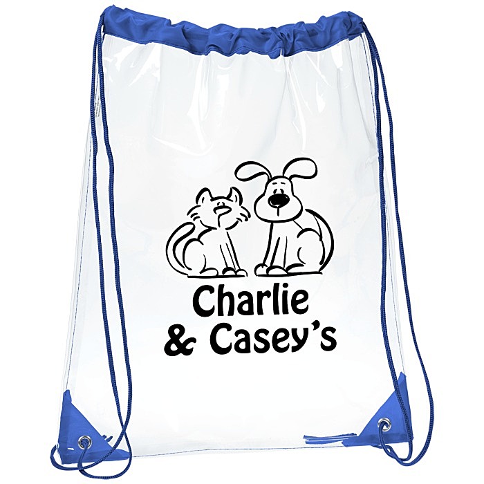 Custom Touchdown Clear Sportpack - 16 3/4 inches x 13 3/4 inches