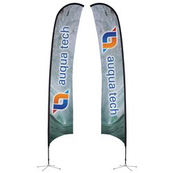 Custom Indoor Razor Sail Sign - 17 feet - Two Sided
