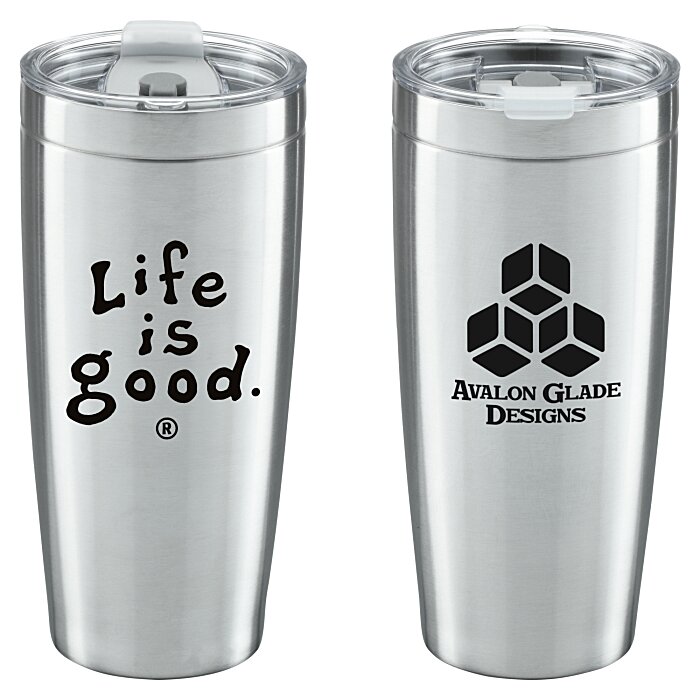 Custom Life is Good Vacuum Tumbler - 20 oz - LIG
