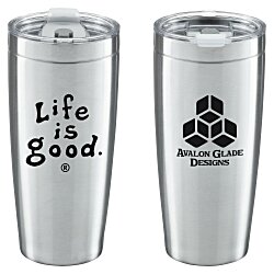 Custom Life is Good Vacuum Tumbler - 20 oz - LIG