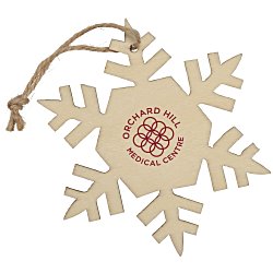 Custom Wood Ornament - Snowflake