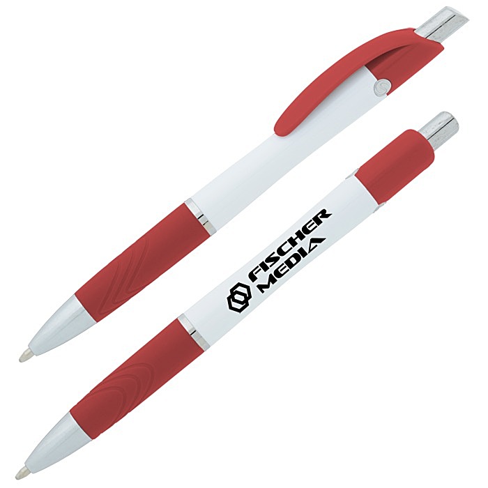 Custom Souvenir Emblem Pen - White