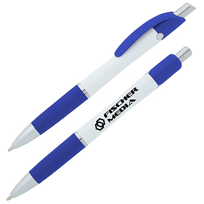 Custom Souvenir Emblem Pen - White