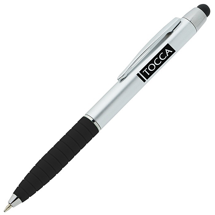 Custom Laos Stylus Twist Pen - Silver
