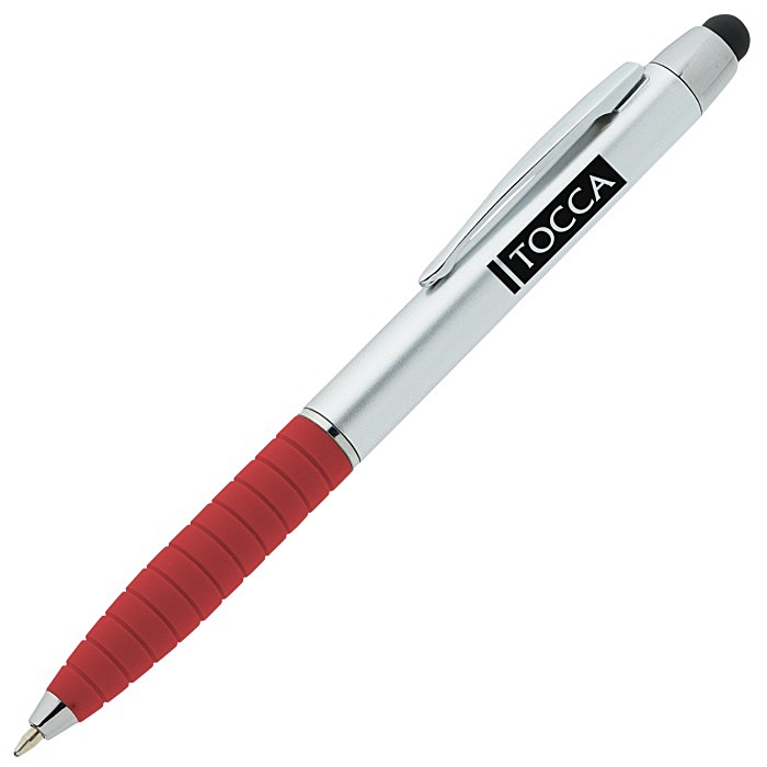 Custom Laos Stylus Twist Pen - Silver