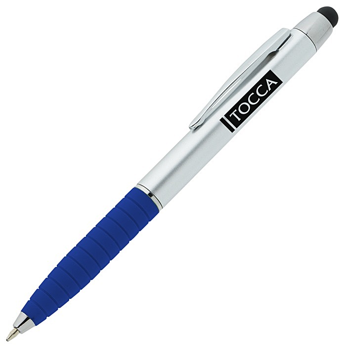 Custom Laos Stylus Twist Pen - Silver