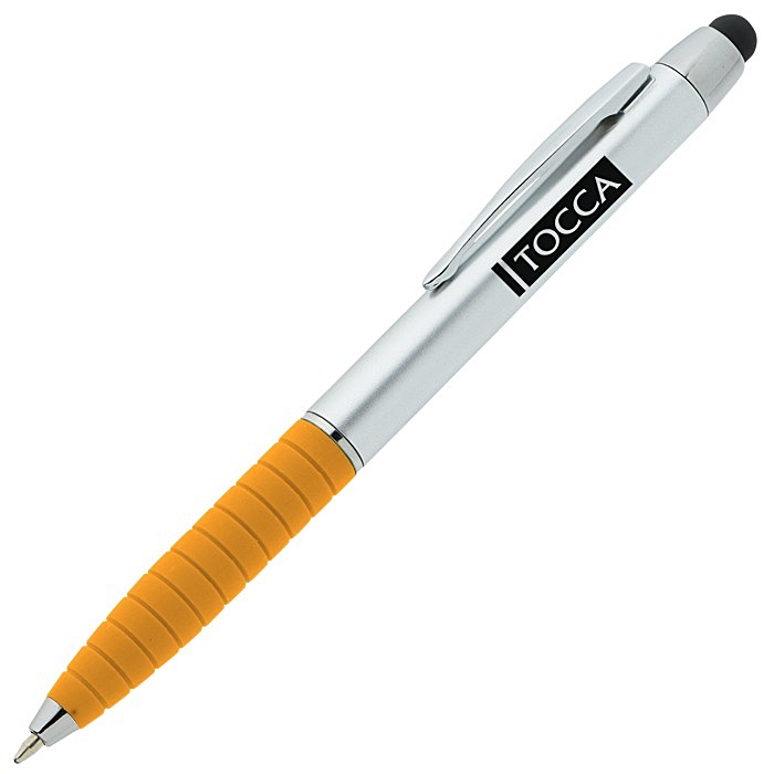 Custom Laos Stylus Twist Pen - Silver