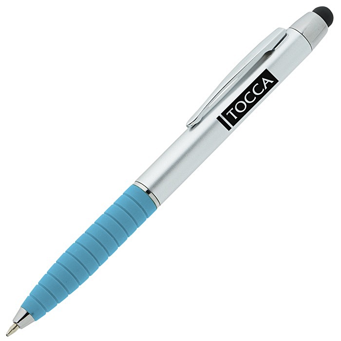 Custom Laos Stylus Twist Pen - Silver