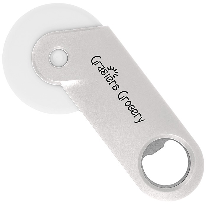 Custom Pizza Cutter with Bottle Opener