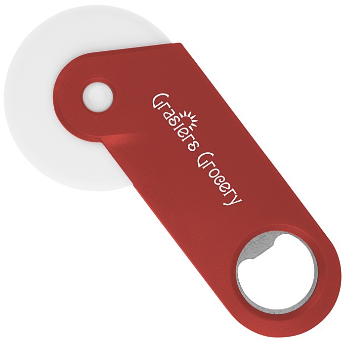Custom Pizza Cutter with Bottle Opener