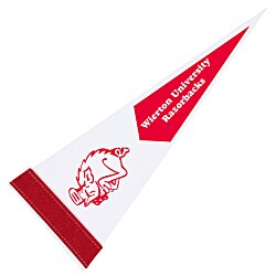 Custom Pennant 5 inches x 12 inches - White