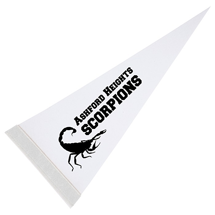 Custom Pennant 8 inches x 18 inches - White