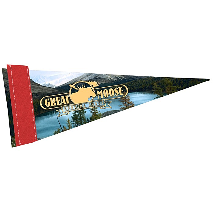Custom Premium Pennant - 4 inches x 10 inches
