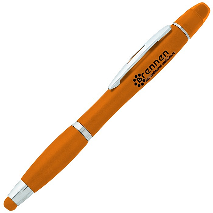 Custom Curvy Stylus Twist Pen/Gel Highlighter