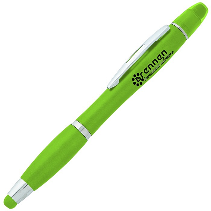 Custom Curvy Stylus Twist Pen/Gel Highlighter