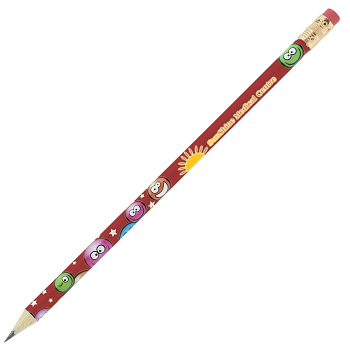 Custom Super Kid Pencil - Smiley Faces