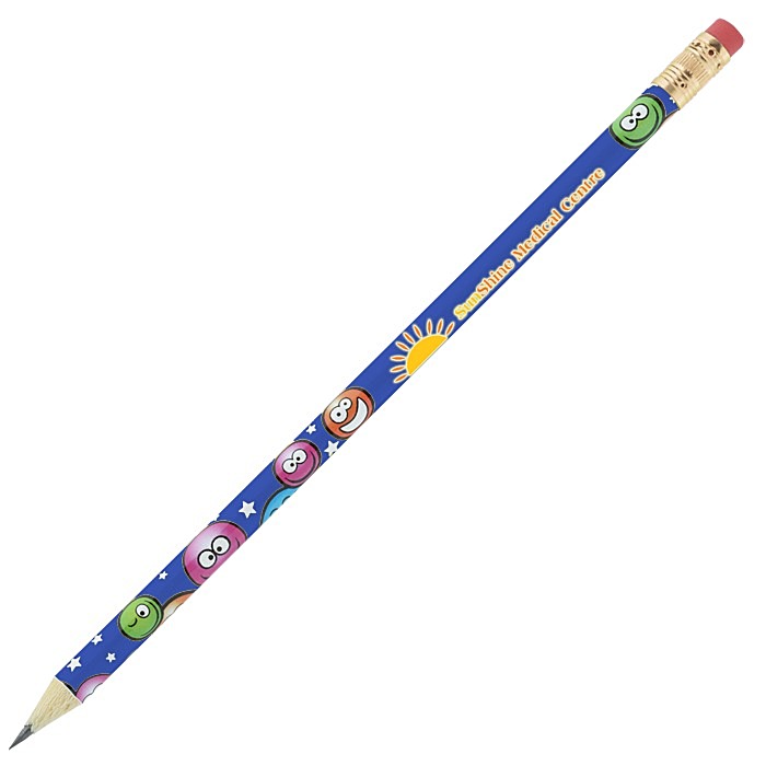 Custom Super Kid Pencil - Smiley Faces